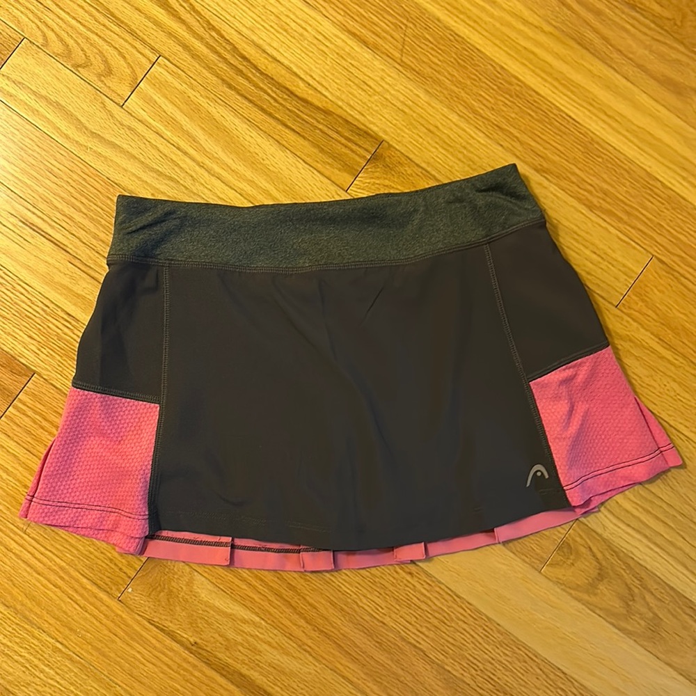 Grey & Pink Head Tennis/Sports skirt
